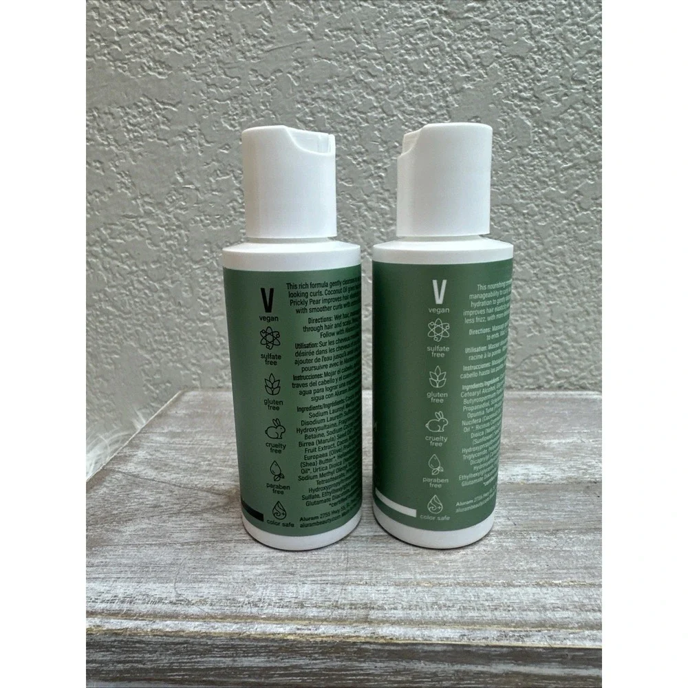 $11 🌙 Aluram Clean Beauty Curl Shampoo & Conditioner Duo Travel 2oz NEW